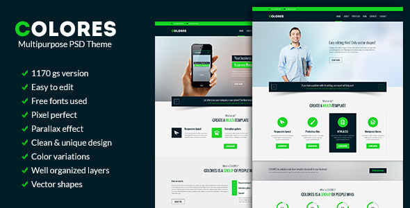 Colores - Multipurpose PSD Theme Nulled Nulled - Free Download