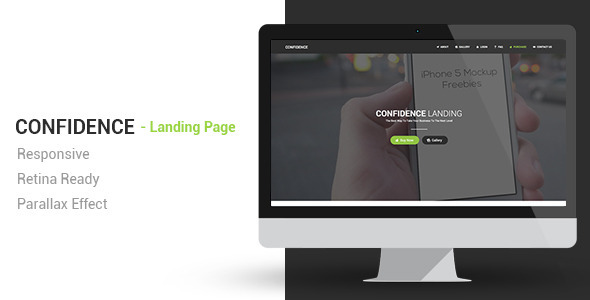 Confidence Responsive Parallax Landing Page Nulled Nulled - Free Download
