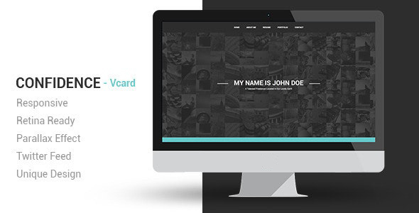 Confidence Responsive VCard Template Nulled