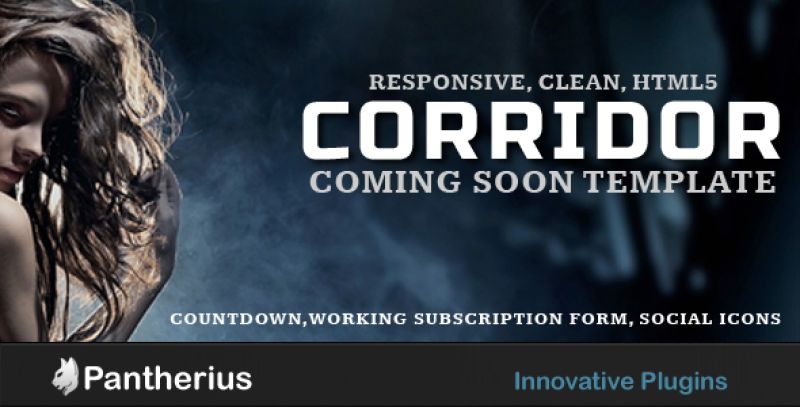 Corridor - Responsive, Clean, Coming Soon Template Nulled Nulled - Free Download
