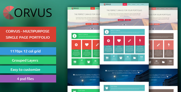 Corvus - Multipurpose Single Page Portfolio Nulled Nulled - Free Download