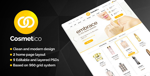 Cosmetico - Beauty Shop PSD Template Nulled Nulled - Free Download