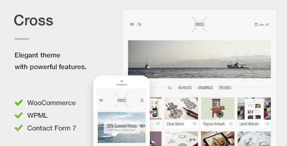 Cross - An Elegant Minimal WordPress Theme Nulled Nulled - Free Download