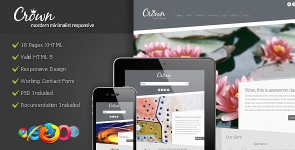 Crown - Modern Minimalist Responsive Nulled