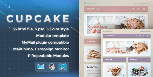 Cupcake - Responsive Email Template Nulled Nulled - Free Download