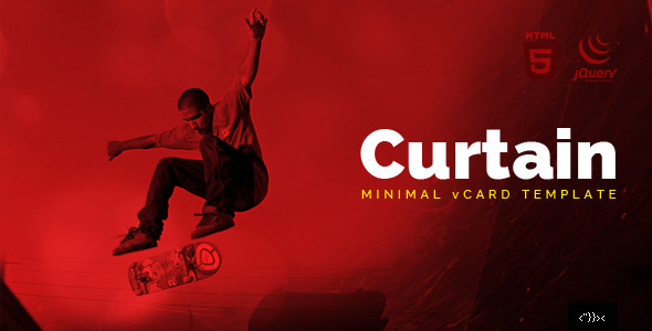 CURTAIN - Minimal vCard HTML5 Template Nulled Nulled - Free Download