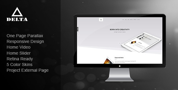 Delta - Responsive One Page Parallax Template Nulled Nulled - Free Download