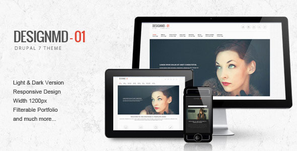 Designmd 01 - Responsive Drupal 7 Theme Nulled Nulled - Free Download