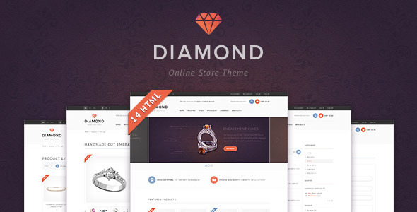 Diamond — HTML5 & CSS3 store template Nulled Nulled - Free Download