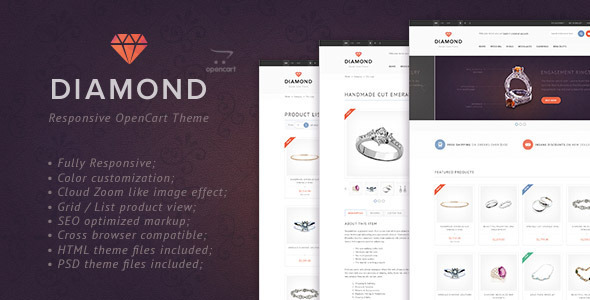 Diamond — Responsive OpenCart Theme Nulled Nulled - Free Download