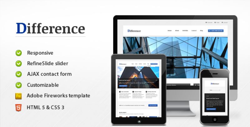 Difference - Responsive Business Template Nulled Nulled - Free Download