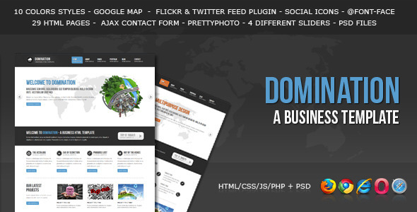 Domination - a Business HTML Template Nulled Nulled - Free Download