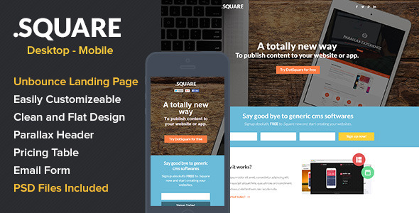 DotSquare App Landing Page Nulled Nulled - Free Download