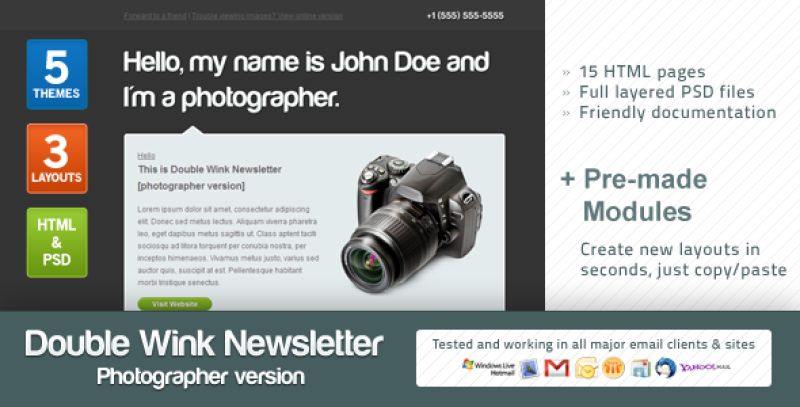Double Wink Newsletter (Photographer Version) Nulled