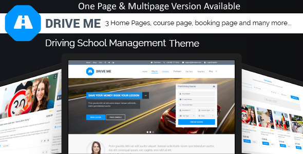 Driveme - Driving Class | School HTML Template With RTL Nulled Nulled Free Download