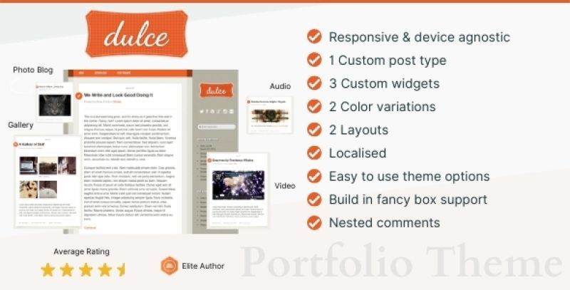 Dulce – A Tumblr Style WordPress Theme Nulled Nulled - Free Download