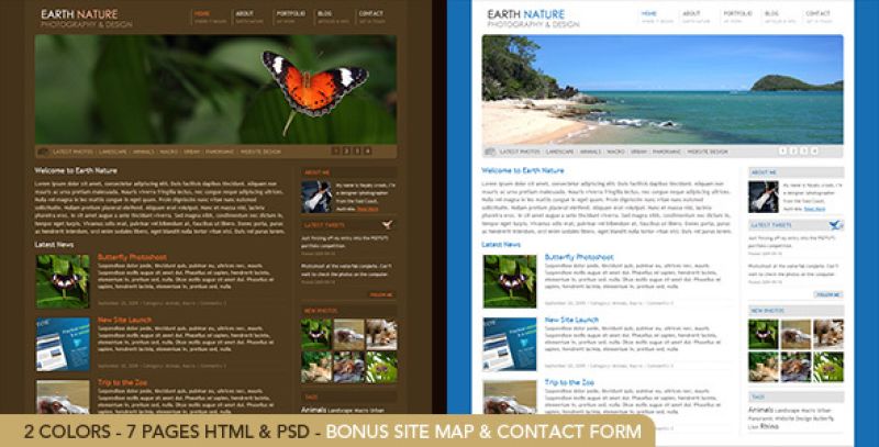 Earth Nature - HTML Nulled Nulled - Free Download