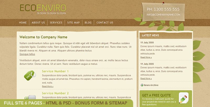 Eco Enviro - HTML Nulled Nulled - Free Download