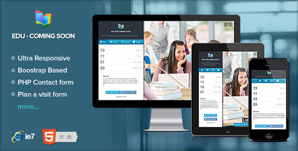 Edu - Educational and Courses coming soon page Nulled Nulled - Free Download