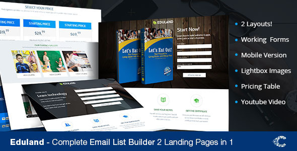Eduland Education Bundle Unbounce Templates Nulled - Download Free Nulled