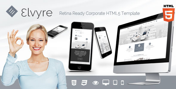 Elvyre Retina Ready HTML5 Template Nulled Nulled - Free Download