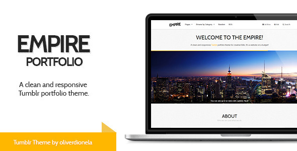 Empire - Responsive Tumblr Portfolio Theme Nulled Nulled - Free Download