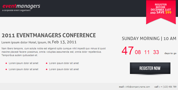 Eventmanagers Event Landing Page Nulled Nulled - Free Download