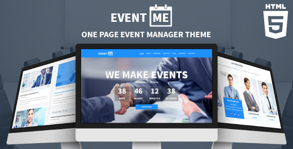 EventMe - Responsive Conference Landing Page Nulled - Download Free Nulled