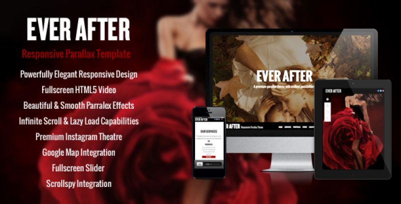 Ever After - OnePage Parallax Theme Nulled Nulled - Free Download