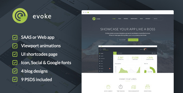 Evoke - HTML Template Nulled Nulled Free Download