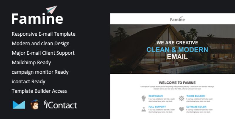 Famine - Responsive Email + Themebuilder Access Nulled - Download Free Nulled