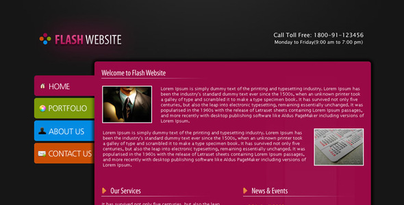 Flash Website Template Nulled - Download Free Nulled