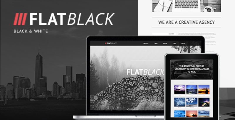 Flatblack - One Page Muse Template Nulled Nulled - Free Download