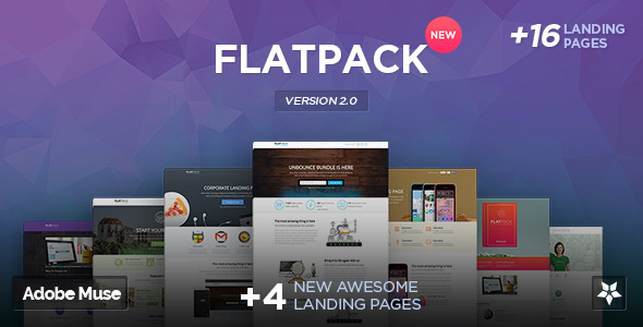 FLATPACK - Multipurpose Muse Template Pack Nulled Nulled - Free Download