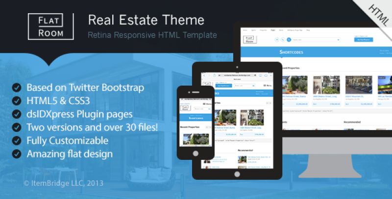 FlatRoom — Responsive Real Estate HTML Template Nulled Nulled - Free Download