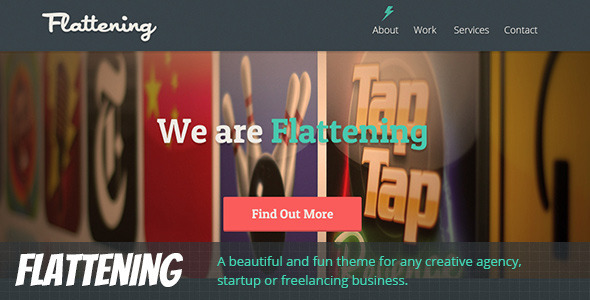Flattening - Responsive One Page Template Nulled Nulled - Free Download