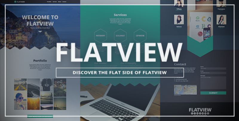 Flatview - One Page Muse Template Nulled Nulled - Free Download