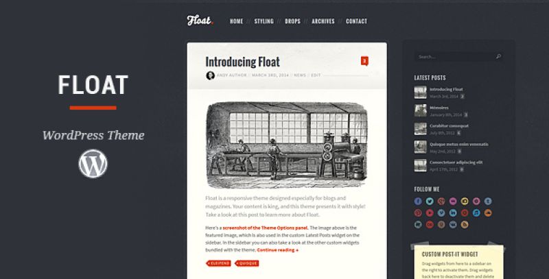 Float WordPress Theme Nulled Nulled - Free Download