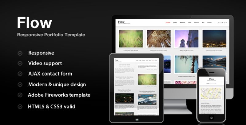 Flow - Responsive Portfolio Nulled Nulled - Free Download