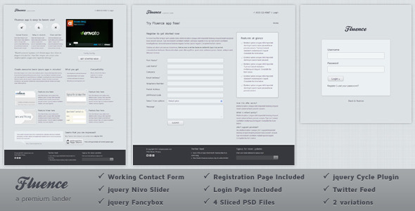 Fluence Landing Page Nulled Nulled - Free Download