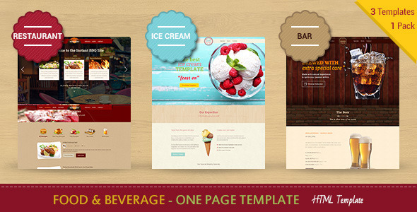 Food & Beverage Company One Page HTML Nulled Nulled Free Download