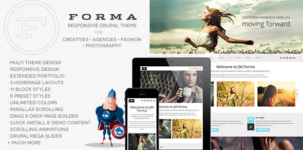 Forma, Creative, Fashion, Photogrpahy Drupal Theme Nulled - Download Free Nulled