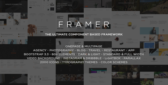 Framer - Multi-Purpose Bootstrap HTML5 Template Nulled Nulled Free Download