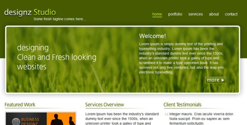 Fresh Green Business Template Nulled Nulled - Free Download