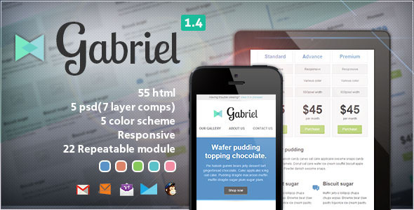 Gabriel - Responsive E-mail Template Nulled Nulled - Free Download