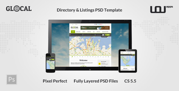 GLOCAL - Directory PSD Template Nulled Nulled - Free Download