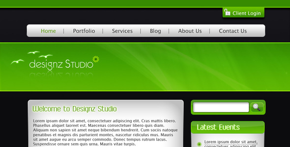 Green & Dark Business Template Nulled - Download Free Nulled