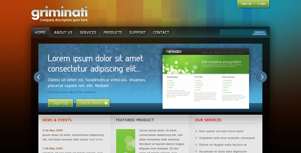 Griminati Business Website Layout Nulled - Download Free Nulled