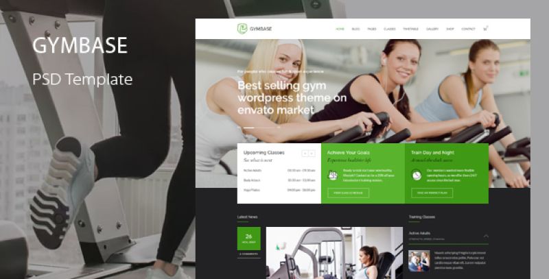 GymBase - Gym Fitness PSD Template Nulled Nulled - Free Download