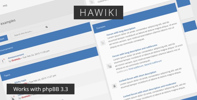 Hawiki - Forum Theme Nulled Nulled - Free Download